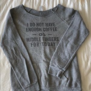 Boat neck sweatshirt